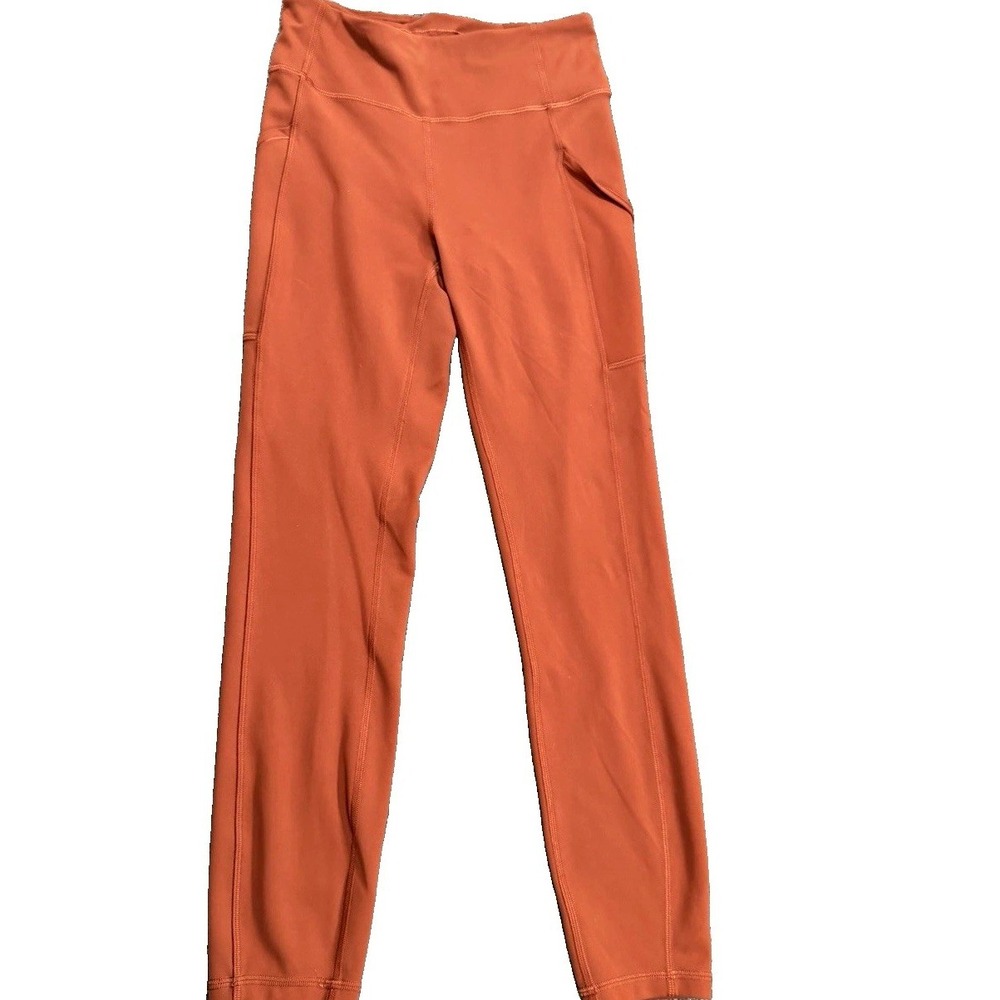 Lululemon Speed Up Tight 25" Women's 6 Rust Orange Luxtreme Pockets